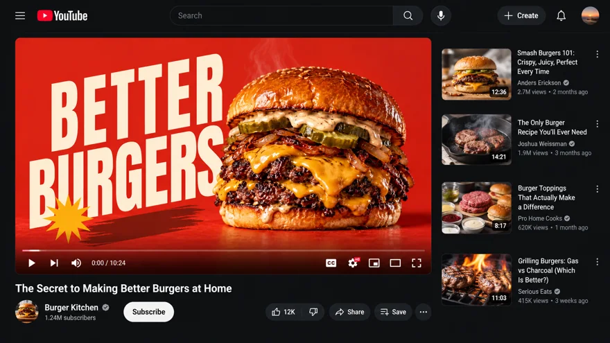 Better burgers design study